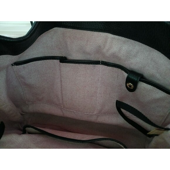 Dooney & Bourke Black Pebble Grain Leather Hobo Logo Lock Shoulder Bag & Wallet - Picture 9 of 16